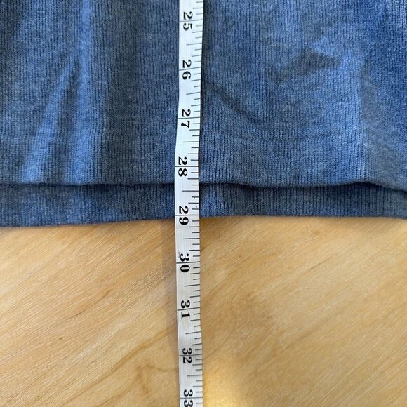 Polo by Ralph Lauren Mens Blue Cotton Mock Neck 1/4 Zip Pullover Sweater Size L - Picture 9 of 9